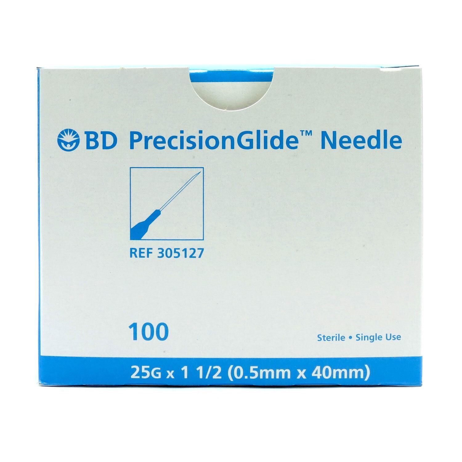 Disposable Needle BD PrecisionGlide Regular Bevel Sterile Box McGuff