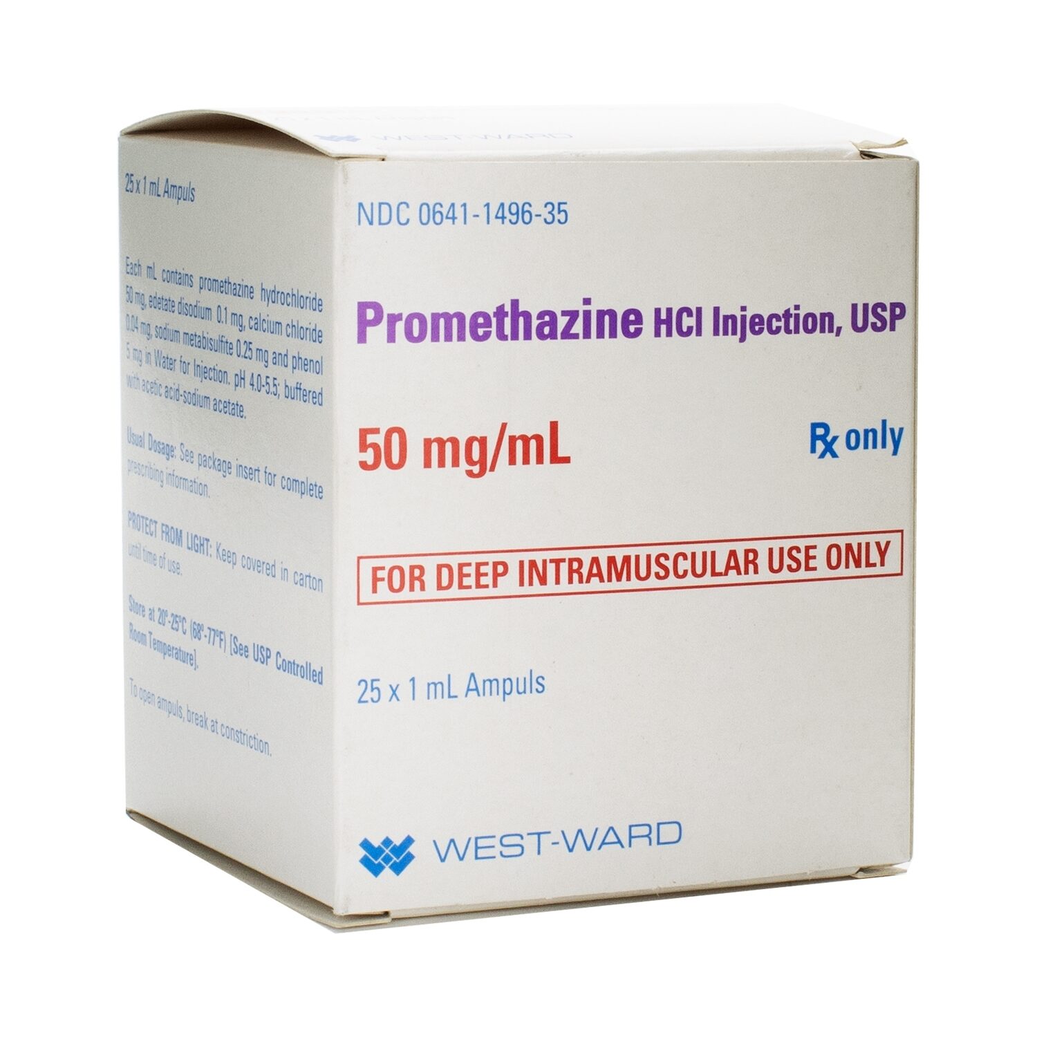 Promethazine Hcl Injection Mg Ml Ampule Ml Tray Mcguff