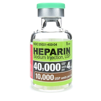 Heparin Sodium Injection 10000 U/mL, Multiple Dose Vial 4 mL, Each