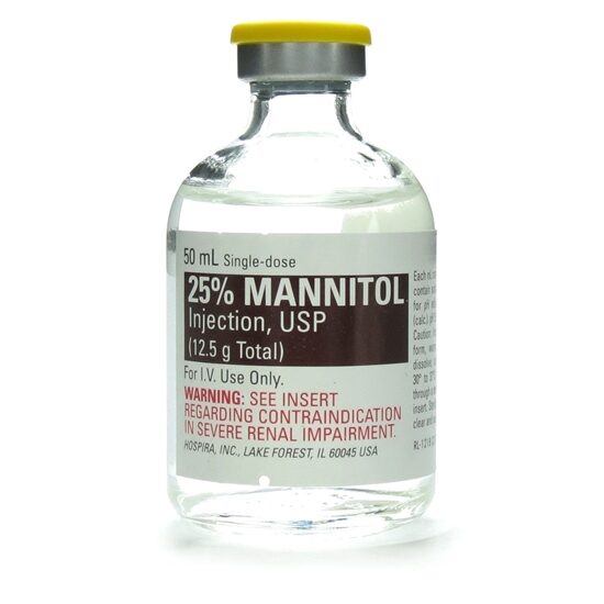 Mannitol 25 125gmVial SDV 50mLVial