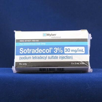 Sotradecol® 3% Sodium Tetradecyl Sulfate Injection 30 mg/mL, Multiple Dose Vial 2 mL, 5/Tray