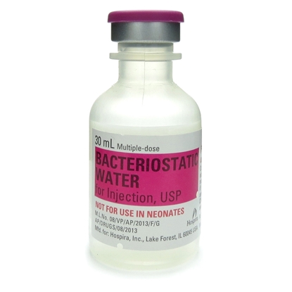 Bacteriostatic Water Injection, Multiple Dose Vial 30 mL, Each
