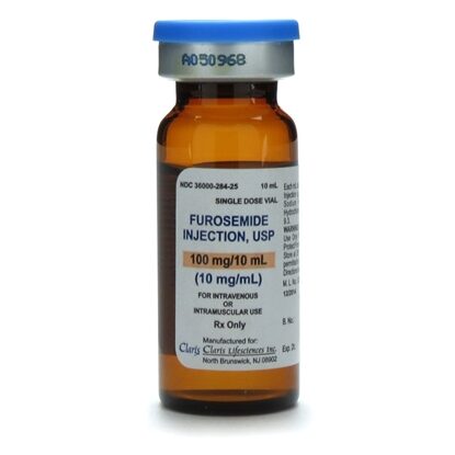 Furosemide Injection 10 mg/mL, Single Dose Vial 10 mL, Each