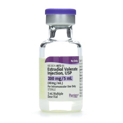 Estradiol valerate Injection 40 mg/mL, Multiple Dose Vial 5 mL, Each