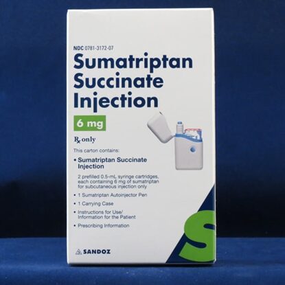 Sumatriptan Succinate Injection 6 mg, Prefilled Syringe 0.5 mL, 2/Kit