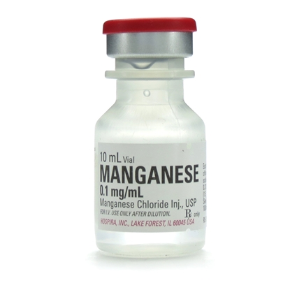 Manganese Chloride Injection 0.1 mg/mL, Single Dose Vial 10 mL, Each