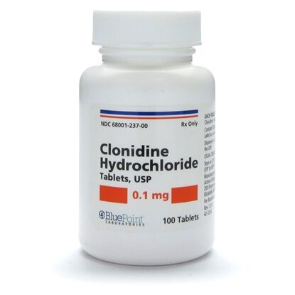 Clonidine Hydrochloride 0.1 mg Tablets, 100 Count