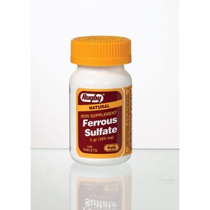 Ferrous Sulfate, 325mg, 100 Tablets/Bottle