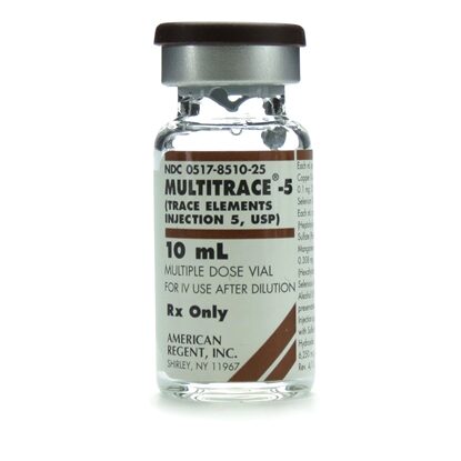 Multitrace®-5 Trace Elements 5 Injection, Multiple Dose Vial 10 mL, Each