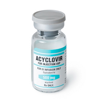 Acyclovir Injection 50 mg/mL, Single Dose Vial 10 mL, 10/Tray