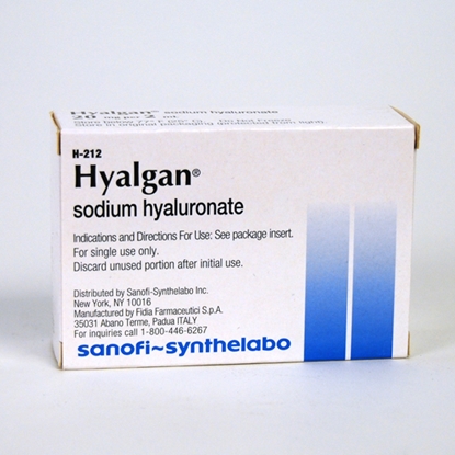 Hyalgan® Sodium Hyaluronate Injection 10 mg/mL, Single Dose Vial 2 mL, Each
