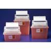 Sharps Collector, 2 Gallon, Sharps-A-Gator, Red with Clear Lid, Sharps-A- Gator™, Each