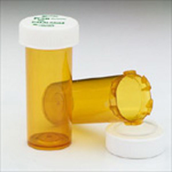 12 Dram plastic vial with snap cap