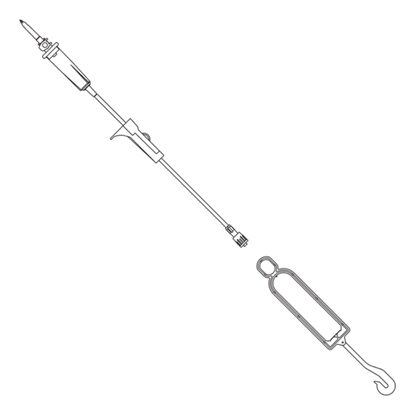 BBraun™ Secondary IV Administration Set without Injection Port, Non-Filtered, 15 Drops/mL, 40" Tubing, 50/Case