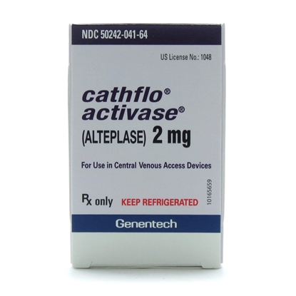 Cathflo® Activase® Alteplase Injection 2 mg, Single Dose Vial 2 mL, Each