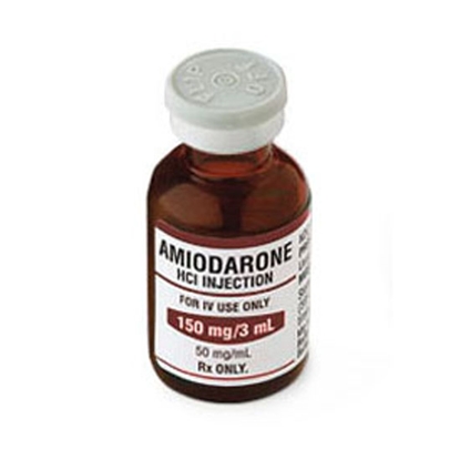 Amiodarone HCl Injection 50 mg/mL, Single Dose Vial 3 mL, 10/Tray