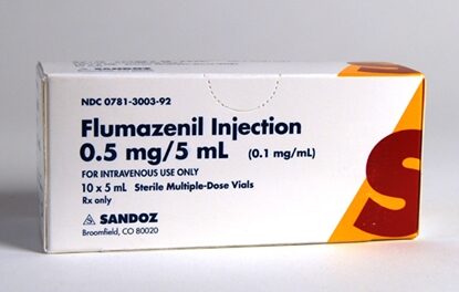 Flumazenil Injection 0.1 mg/mL, Multiple Dose Vial 5 mL, 10/Tray