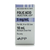 Picture of Folic Acid Injection 5 mg/mL, Multiple Dose Vial 10 mL, Each