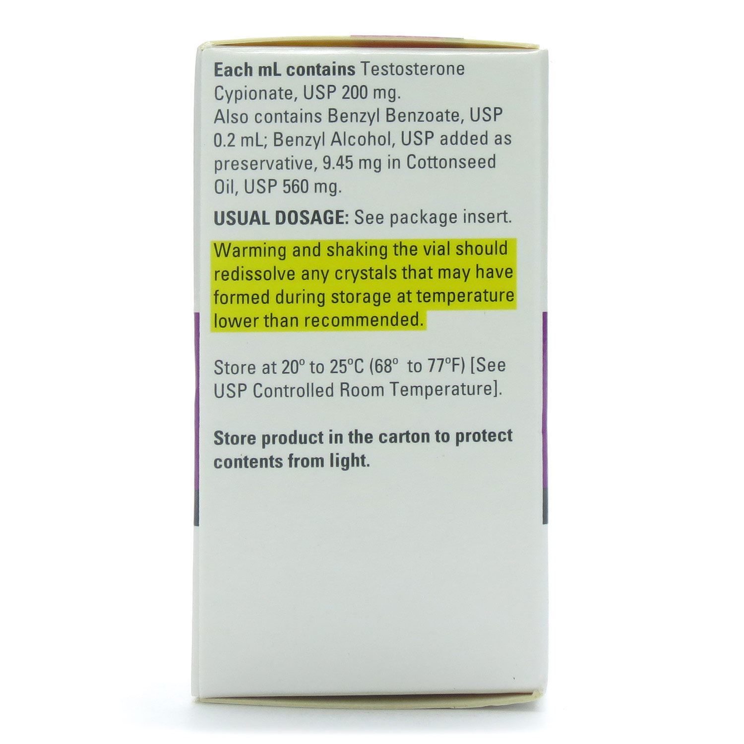 Testosterone Cypionate, [C-III] 200mg/mL, MDV, 10mL Vial | McGuff