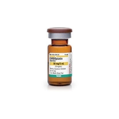 Carboplatin Injection 10 mg/mL, Multiple Dose Vial 5 mL, Each