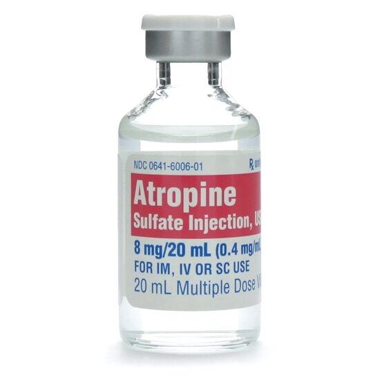 Atropine Sulfate 04mgmL MDV 20mL Vial