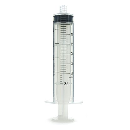 30cc Syringe, Luer Lock, No Needle, Exel, Sterile, Graduations to 35cc, 50/Box