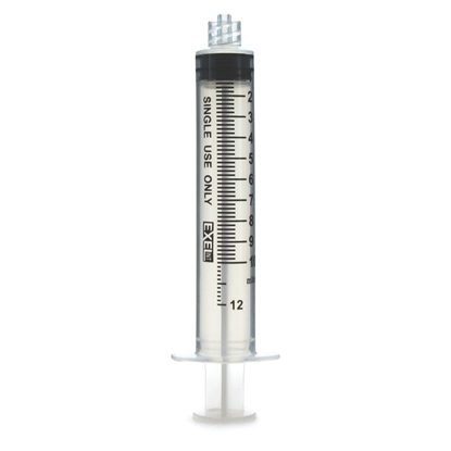 10cc Syringe, Luer Lock, No Needle, w/cap, Exel, Sterile, Graduations to 12cc,100/Box