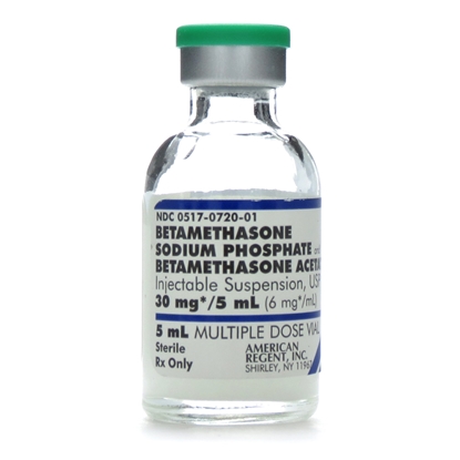 Betamethasone Sodium Phosphate / Acetate Injection 6 mg/mL, Multiple Dose Vial 5 mL, Each