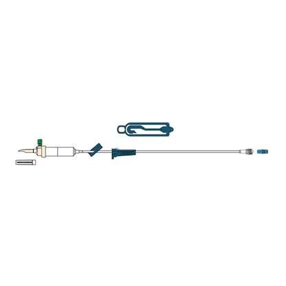 Codan® Secondary IV Administration Set Without Port, Non-Filtered, 20 Drops/mL, 40" Tubing, 50/Case