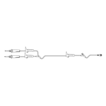 BBraun™ Primary IV Administration Set with 1 Injection Site, Non-Filtered, 15 Drops/mL, 87" Tubing, 50/Case