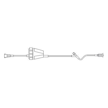 RateFlow IV Extension Set, Standard Bore 18" Tubing With 1 Y-Port, 50/Case