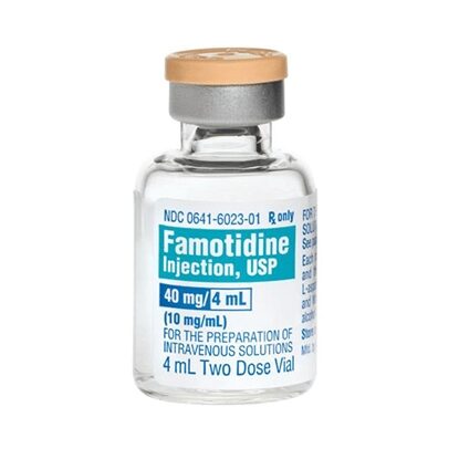 Famotidine Injection 10 mg/mL, Multiple Dose Vial 4 mL, 25/Tray