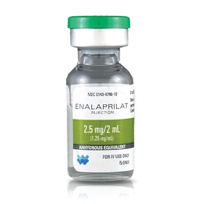 Enalaprilat Injection 1.25 mg/mL, Single Dose Vial 2 mL, 10/Tray