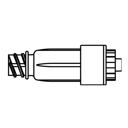 UltraSite® Needleless Connector For Aspiration, Injection, or Gravity of IV fluids, Positive Displacement, 100/Case