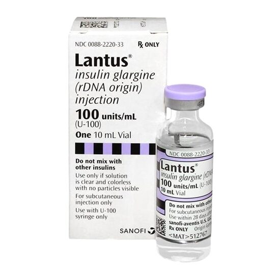 Insulin Lantus Insulin Glargine Injection 100umL MDV 10mL Vial