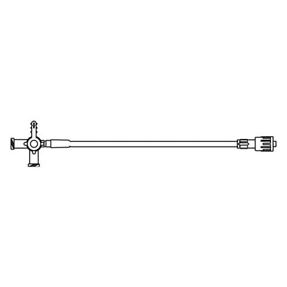 BBraun™ IV Extension Set, Standard Bore 9" Tubing with 2 Injection Ports, 100/Case