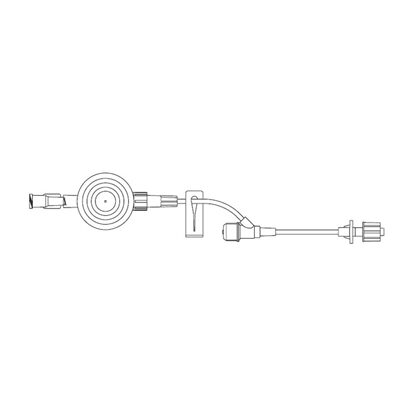 BBraun™ IV Extension Set, Small Bore 8" Tubing with 1 Injection Port, 0.2 Micron Filter, 50/Case