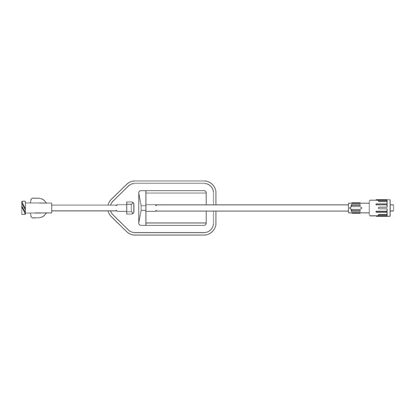 BBraun™ IV Extension Set, Standard Bore 10" Tubing Without Injection Port, 1.2 Micron Air-eliminating Filter, 50/Case