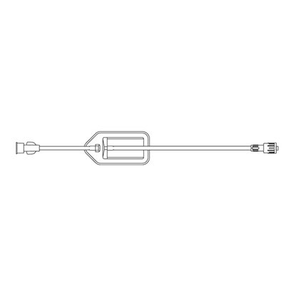 BBraun™ IV Extension Set, Standard Bore 10" Tubing With 1 Injection Port, 5.0 Micron In-Line Filter, 50/Case