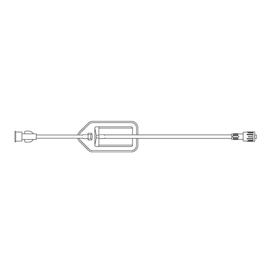 IV Set Extension 10 50 Micron Filter Injection Site  SPINLOCK Connector NonDEHP Latexfree 100Case