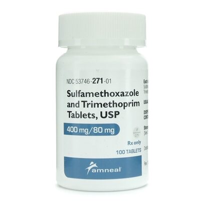 Sulfamethoxazole And Trimethoprim 400/80 mg Tablets, 100 Count