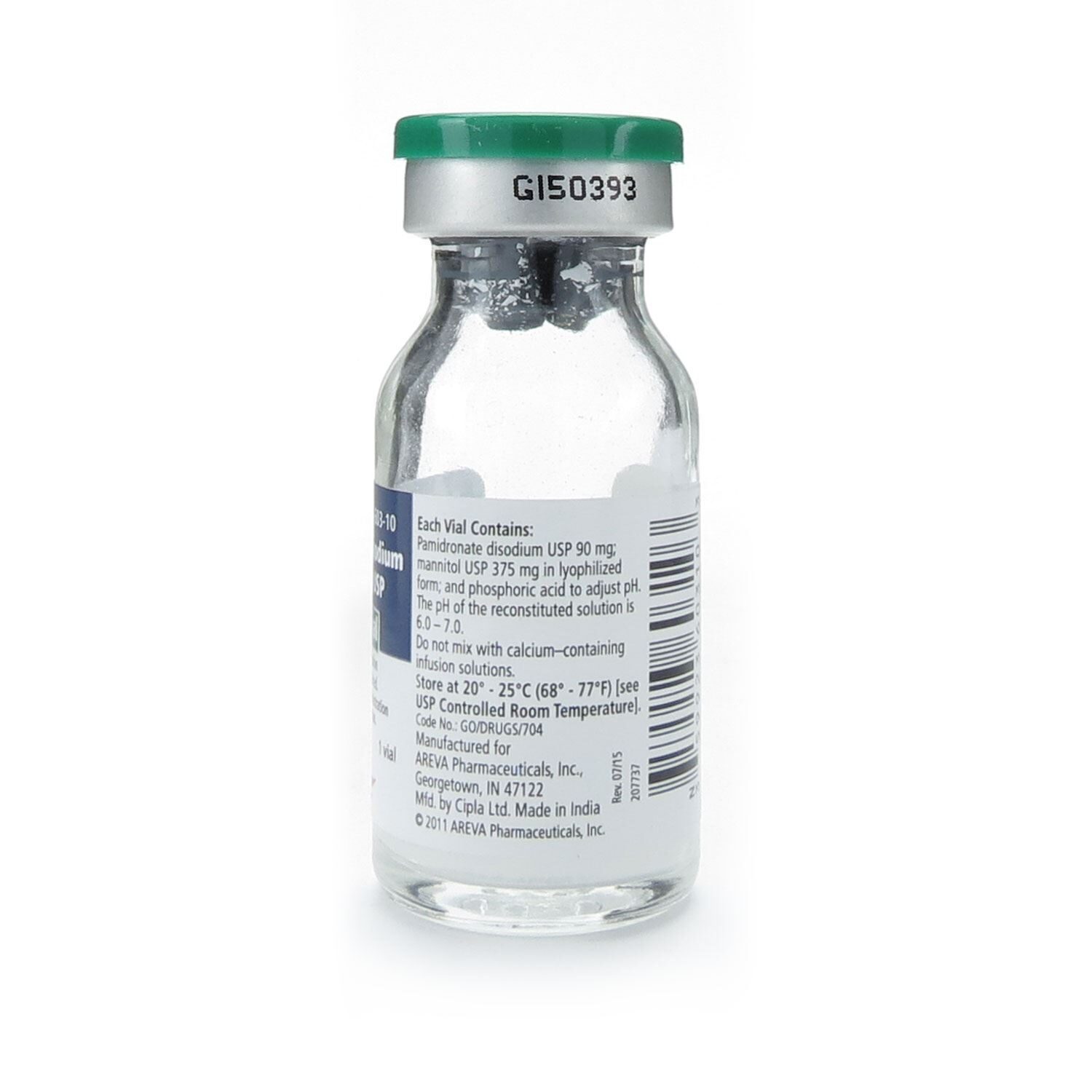 Pamidronate Disodium Injection 9 mg/mL, Single Dose Vial 10 mL, Each ...