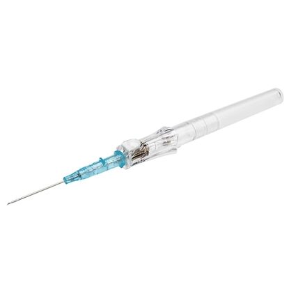 Insyte™ Autoguard™ Peripheral IV Catheter, 22G x 1" Blue Straight Hub, With Push-button Shielding, 50/Box