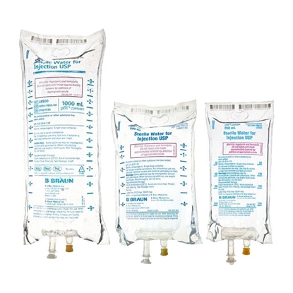 Sterile Water IV Solution Injection, Excel® Bag, Latex/PVC/DEPH-free