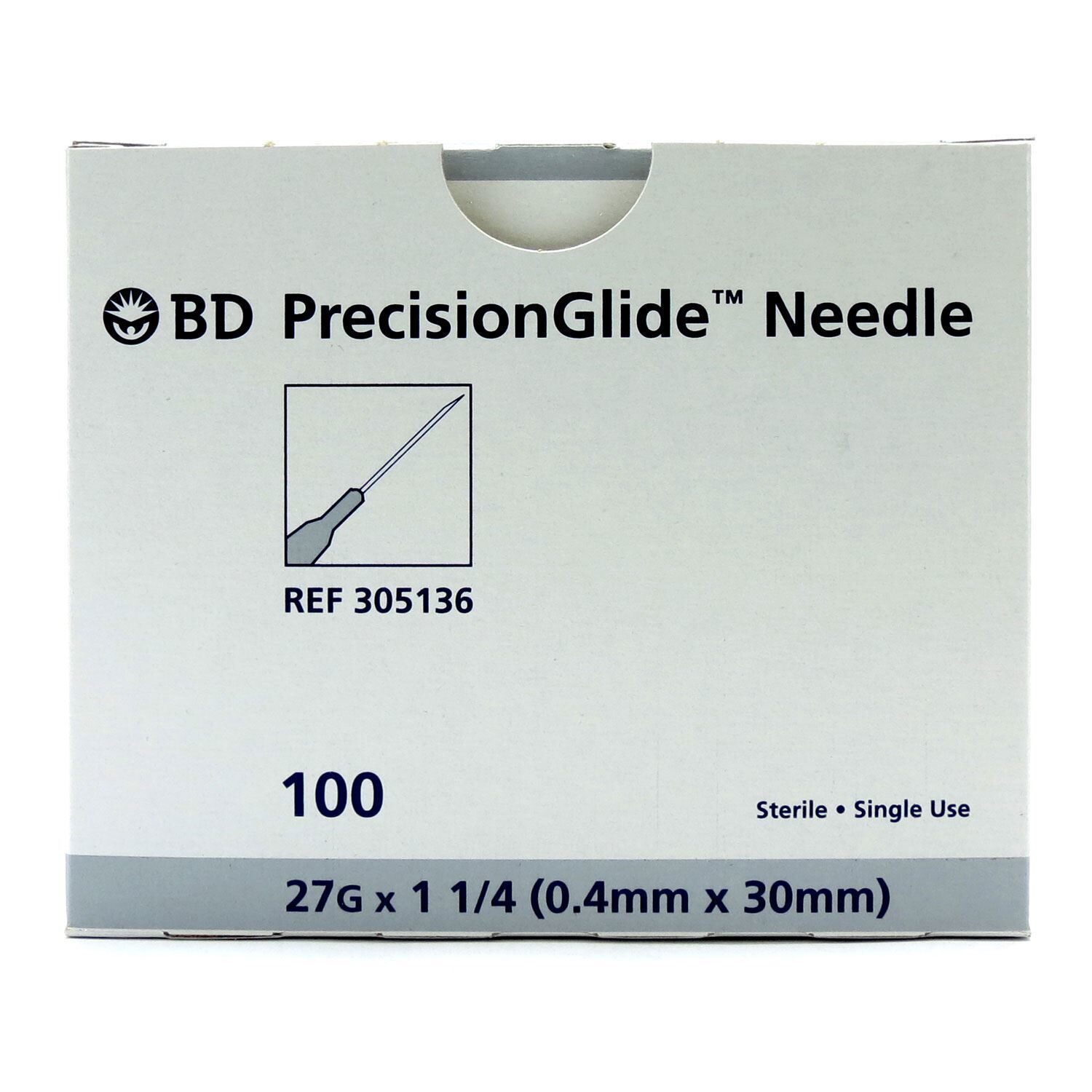 Disposable Needle, BD PrecisionGlide™ Regular Bevel, Sterile, Box | McGuff