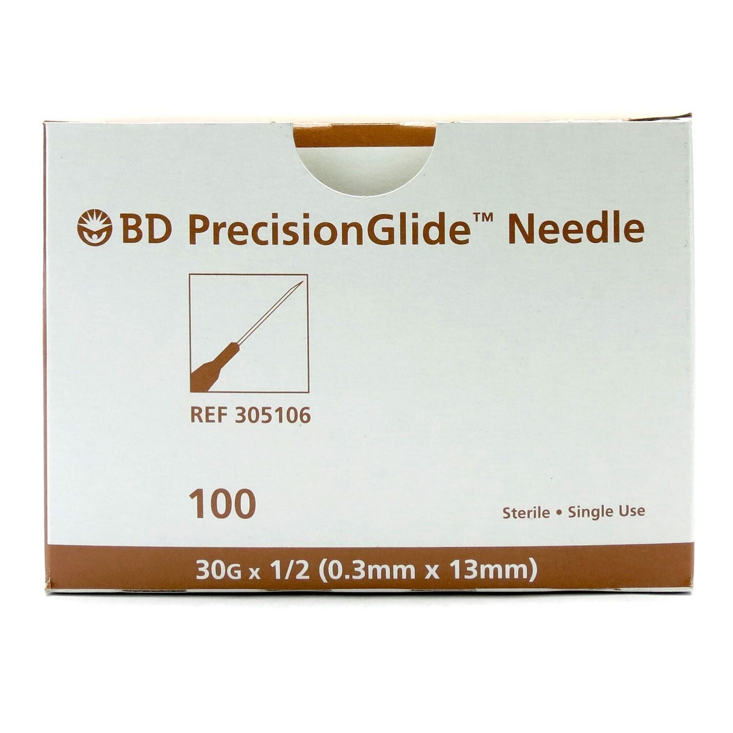 Disposable Needle, BD PrecisionGlide™ Regular Bevel, Sterile, Box | McGuff