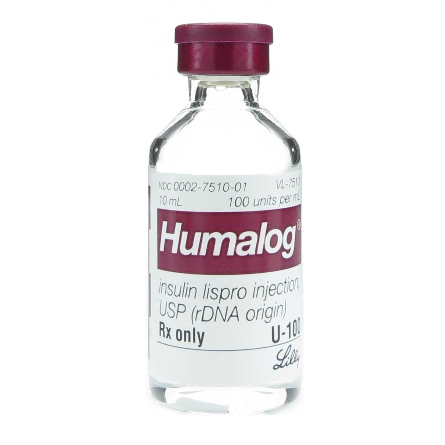 Humalog® Insulin Lispro Injection 100 U/mL, Single Dose Vial 10 mL ...