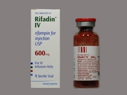 Rifadin® IV Rifampin Injection 600 mg/Vial, Single Dose Vial 10 mL, Each