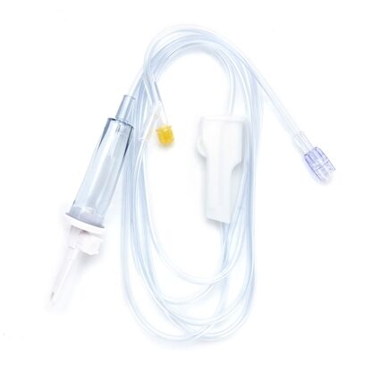 BBraun™ Primary IV Administration Set with 1 Injection Port, Non-filtered, 15 Drops/mL, 81" Tubing