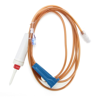 LightSafe® Primary IV Administration Set With 1 SwanLock® Needle-Free Y-Site, 200 Micron Filter, 20 Drops/mL, 87" Tubing